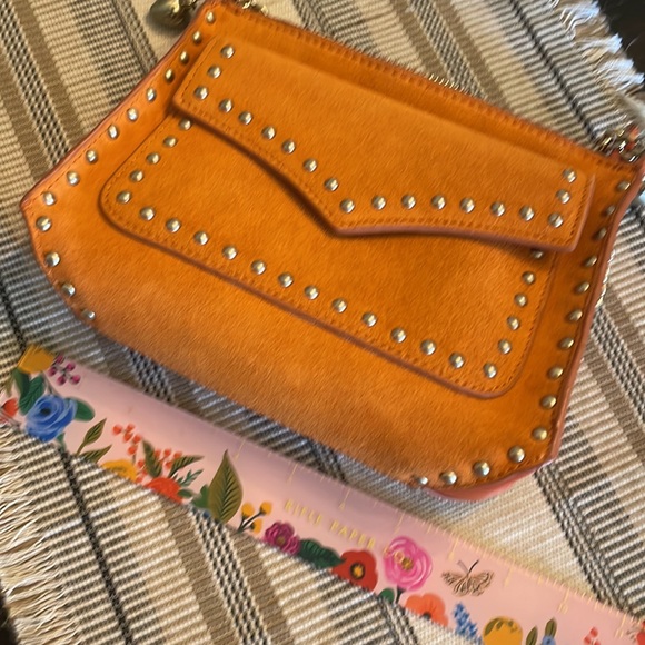 ZARA orange suede chain strap bag. - Picture 5 of 5